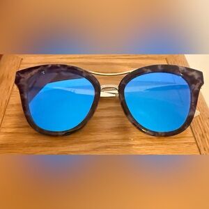 Guess Purple Tortoise Silver Edge Sunglasses